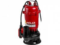 Насос погружной для грязной воды ASILAK SLP-1500 (1500 Вт, 15000 л/ч, погружение до 6 м)