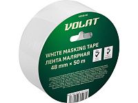Лента малярная 48ммх50м белая ВОЛАТ (135мкм)