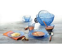 Тарелка десертнаяя стеклянная, 195 мм, серия Beau Rivage Marine, DURALEX (Франция)