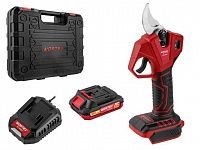 Аккум. секатор WORTEX CBS 2030 в чем. ALL1 SET, БЕСЩЕТ., 18 В, ветки до 28 мм (3 ступени регулировки, 0,76 кг)