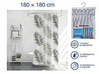 Шторка для ванной (12 колец в комплекте), 180x180 см, Harmony, оазис, PERFECTO LINEA (Материал: полиэстер (текстильная))
