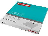 Весы напольные ASB-477 NORMANN (180 кг, стекло 6 мм, дисплей 50х35 мм, изм-ние уровня воды, жира, мышечной)