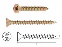 Шуруп универсальный 4.5х40 мм желтый цинк (5 кг) STARFIX (Примерное количество в упаковке: 1945 шт.)