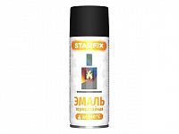 Краска-эмаль аэроз. термостойкая силиконовая черный STARFIX 520мл