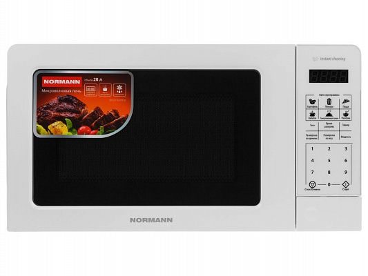 Печь микроволновая NORMANN AMW-918 (СВЧ, соло, 700 Вт, 20 л, электронное управл.)