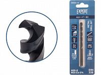 Сверло по металлу ц/х 4.5х47х80 мм HSS-Co Black EXPERT STARTUL (кобальт 5%)