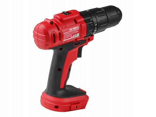 Аккум. дрель-шуруповерт WORTEX BD 1830 Li в кор. (18.0 В, БЕЗ АККУМУЛЯТОРА И ЗУ, 2 скор., 40 Нм, шурупы до 10 мм)