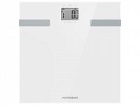 Весы напольные ASB-474 NORMANN (180 кг, стекло 6 мм, дисплей 50х35 мм, изм-ние уровня воды,жира, мышечной массы)