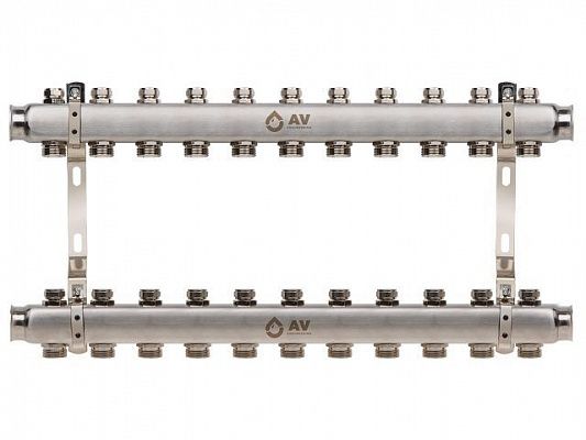 Коллекторная группа AVE162, 11 вых. AV Engineering (Для отопления (радиаторы))