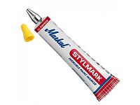 Маркер промышл. перманентный с шариковым наконечником MARKAL STYLMARK ЖЕЛТЫЙ (Толщина линии 3 мм. Цвет желтый)