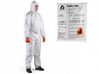 Защитный комбинезон JPC-100 (р-р XXXL), (розн. уп.) Jeta Safety (JPC-100 – легкий защитный комбинезон из полипропилена (40 г/м) с капюшоном. В уп 50 шт. Р-р: XXXL)