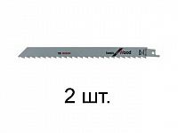 Пилка сабельная по дереву S1111K (2 шт.) BOSCH (пропил прямой, грубый, для базовых работ)