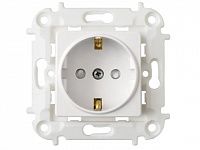 Розетка 1-ая (скрытая, с/з, з/к) белая, Мастер, BYLECTRICA
