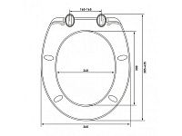 Сиденье для унитаза Standart Plus, AV Engineering