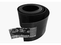 Лента бордюрная 10 см, цвет- черный, рулон (10м) садовая/газонная (ПластЛайн)