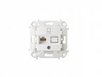 Розетка 1-ая компьютерная (скрытая) белая, Мастер, Bylectrica