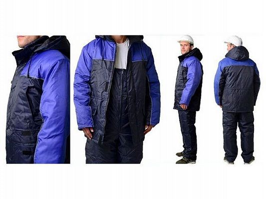 Костюм (куртка+п/к) утепленный "Балтика" (синий+василек Оксфорд) р-р 52-54 рост 182-188, РФ (р-р 52-54 рост 182-188)