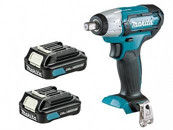 Аккум. ударный гайковерт MAKITA CXT TW 141 DWAE в чем. (12.0 В, 2 акк., 2.0 А/ч Li-Ion, посадочн. квадрат 1/2 ", 145 Нм, вес 1.1 кг)