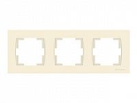 Рамка 3-ая горизонтальная кремовая, RITA, MUTLUSAN