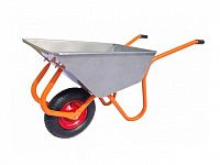 Тачка строительно-садовая ТССР-1П (120л, 240 кг, 1 пневмоколесо 400х90мм, вес 15 кг) (пр-во РБ) (КОМ)