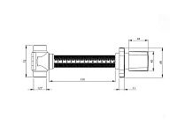 Вентиль запорный регулируемый для скрытого монтажа, BAKIMAY