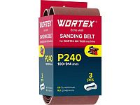 Шлифлента 100x914 мм P240 бесконечная 3 шт. для станка WORTEX GM 1528