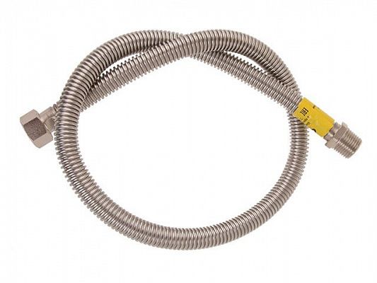 Шланг гибкий гофр. с присоед. элементами 3/4" г/ш 1,5 м ГАЗ Зурфлекс (Шланг газовый. Срок службы 15 лет.) (ЗУРФЛЕКС)