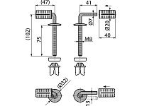 Петли для A601, Alcaplast