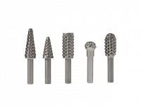 Набор борфрез (шарошек) по дереву, 5 шт KRANZ