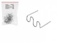 Скоба плоская 0,8 мм WORTEX для WG 7001, WG 7002 100шт. в уп. (Подходит к паяльникам для пластика WORTEX, ремонт всех видов пластика, материал - нержавейка)