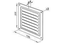Решетка вентиляционная Met 1313 стальная ZERNBERG