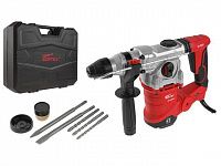 Перфоратор WORTEX RH 3239 F в чем. + (2 зубила, 3 сверла) 1500 Вт, 6.0 Дж, 32 мм, 4 режима, SDS-plus (вес 5.4 кг)