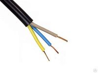 Провод ПВС-Т 3х0,75 (2х0,75+1х0,75) (бухта 200м) Ч Щучинский завод Автопровод (черный) (АВТОПРОВОД)