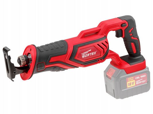 Аккум. сабельная пила WORTEX CSR 1118 E в кор. ALL1 XLT SOLO 18В, дер. 115 мм (18 В, БЕЗ АКБ И ЗУ, дерево до 115 мм, металл до 10 мм, пластик до 90 мм)