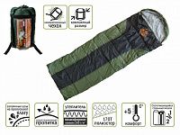 Спальный мешок Coyote Plus, ARIZONE (длина: 190+30 см, ширина: 75 см, состегивается, компрессионный чехол)