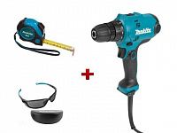 Дрель-шуруповерт MAKITA DF 0300 в кор. + АКЦИЯ рулетка и защитные очки (320 Вт, патрон ЗВП, 2 скор. + АКЦИЯ рулетка и защитные очки) Дрель-шуруповерт MAKITA DF 0300 в кор. + АКЦИЯ рулетка и защитные очки (320 Вт, патрон ЗВП, 2 скор. + АКЦИЯ рулетка и защитные очки)