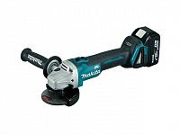 Аккум. углошлифмашина MAKITA LXT DGA 508 RME в чем. (18.0 В, 2 акк., 4.0 А/ч, Li-Ion, диск 125х22.0 мм, вибро)