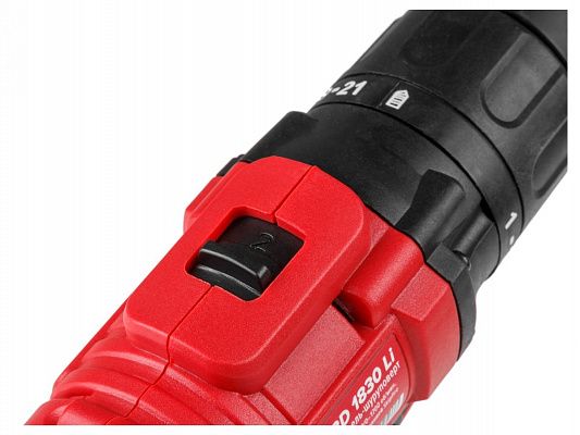 Аккум. дрель-шуруповерт WORTEX BD 1830 Li в кор. (18.0 В, БЕЗ АККУМУЛЯТОРА И ЗУ, 2 скор., 40 Нм, шурупы до 10 мм)