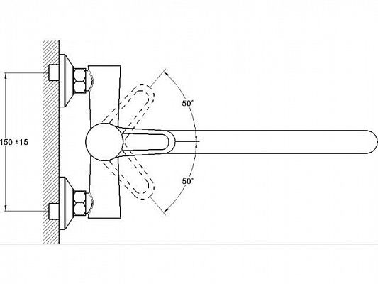 Смеситель для ванны D35 NUD6-A045 G.lauf