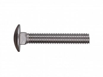 Болт мебельный М6х50 мм с квадратом, нерж.сталь (А2), DIN 603 (100 шт в уп.) (STARFIX)