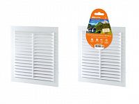 Решетка неразъемная с москитной сеткой, белая, 190х190 TDM