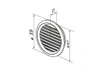 Решетка вентиляционная Round 50/4 ZERNBERG