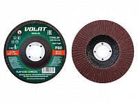 Круг лепестковый 125х22мм P80 конич. ВОЛАТ (конический КЛТ-2)