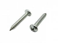 Шуруп 3.5х25 мм полусф. головка, белый цинк, острый, DIN 7981 (15000 шт в коробе) (STARFIX)