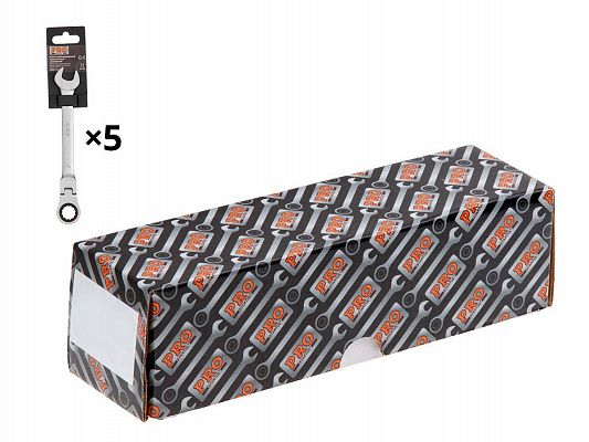 Ключ комбинированный 13мм трещоточный шарнирн. PRO STARTUL (PRO-7213)