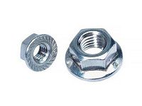 Гайка М4 с фланцем, цинк, DIN 6923 (1000 шт в карт. уп.) STARFIX