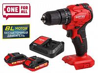 Аккум. ударная дрель-шуруповерт WORTEX BD 2030-1 DLi в чем. ALL1 XLT SET БЕСЩЕТ., 18 В, 55 Н*м (18.0 В, 2*2 А*ч АКБ И ЗУ, БЕСЩЕТ., УДАРНЫЙ, 2 скор., 55 Н*м, шурупы до 10 мм)