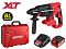 Аккум. перфоратор WORTEX CRH 1824-2 в чем. ALL1 XLT SET БЕСЩЕТ., 18 В, 2.6 Дж, 26 мм, 1х4 А*ч (вес 2.4 кг, 4 режима)