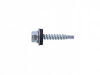 Саморез кровельный 6.3х51 мм цинк, шайба с прокл., PT3 (2000 шт в коробе) STARFIX (по металлу)