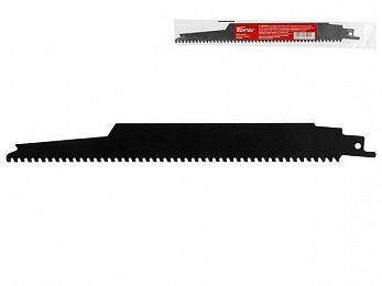 Пилка сабельная по металлу, по дереву и по дереву с гвоздями S230WM (1 шт.) WORTEX 230 мм длина (пропил для демонтажных работ, Carbide Technology, шлифованные зубья)